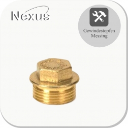 5x Messing Gewindestopfen 2